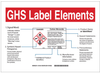 Brady B-514 Polyester Rectangle White Chemical, Biohazard, Hazardous & Flammable Material Sign - 14 in Width x 10 in Height - TEXT: - 133171 - 754473-89835 - R. S. Hughes Company, Inc.