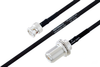 MIL-DTL-17 BNC Male to N Female Bulkhead Cable 12 Inch Length Using M17/84-RG223 Coax - PE3M0032-12 - Pasternack