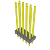 Headers, Male Pins - 612-MTSW-105-11-L-D-710-ND - DigiKey