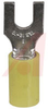 Terminal; Fork; 12 to 10 AWG; 0.210 in.(Max.); Copper; Tin; Nylon; #8; Fork - 70091901 - Allied Electronics, Inc.
