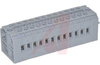 Terminal Block; 12; 2 Screw Clamp & 1 Tapped Hole for Cross Connection; 300 V - 70078318 - Allied Electronics, Inc.
