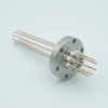 Power Feedthrough, 5000 Volts, 50 Amps, 8 Pins, 0.094″ Copper Conductors, 2.75″ Conflat Flange - A0281-2-CF - MPF Products, INC.