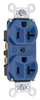 Duplex/Single Receptacle -- 8300-HBL - Image
