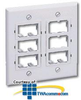Panduit® Mini-Com Classic Series Faceplate Kits - CFPF12-2G - TelephoneStuff.com