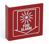 Brady Silk Screened Square Red Fire Alarm Sign - 8 in Width x 8 in Height - TEXT: FIRE ALARM - L0FL15A - 754476-45465 - R. S. Hughes Company, Inc.