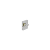 McCoy Entry Door Latch, Nova Handle without Privacy Knob, Right Hand Out or Left Hand In, 22 - 30mm  Door Thickness, Chrome with Diamond Brass Accent - MA-01-600-01-14 - Southco