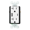 30W PD3.0 Type A+C USB Charger, 20 Amp Duplex Tamper Resistant Receptacle - ERU2230AC2A - Suzhou Ele Mfg Co., Ltd.