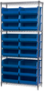 Shelving, Wire Shelving Kit, 14x36x74, 18 Bins -- AWS143630250B - Image