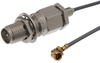Reverse Polarity SMA Female Bulkhead to UMCX Plug Cable 6 Inch Length Using RG178 Coax - PE38300-6 - Pasternack