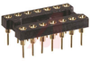 Socket, DIP;14Pins;800 Series Machined Contact;Open;0.3In.;Beryllium Copper - 70207058 - Allied Electronics, Inc.