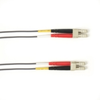 1-m, LC-LC, 50-Micron, Multimode, Plenum, Gray Fiber Optic Cable -- FOCMP50-001M-LCLC-GR - Image