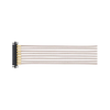 8 Pos. Female SIL RG178 Cable Assembly, 150mm, single-end, Jackscrews -- M80-FC305F1-08-0150L