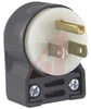 Electrical Plug; 15 A; 125 V; Black; 0.325 to 0.655 in.; Nylon; Brass; Brass - 70116146 - Allied Electronics, Inc.