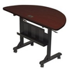 Flipper Table-4824, 1/2 Round Mahogany - 89877 - Visual Sound, Inc.
