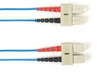 1-m, SC-SC, 50-Micron, Multimode, Plenum, Blue Fiber Optic Cable -- FOCMP50-001M-SCSC-BL - Image