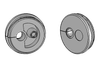 KEL-QTE | Round PluggableCcable Entry Plates- for Cables with Connectors, Tool-Less Assembly / IP54 - 43415 - icotek Corp