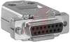 connector,d-sub kit,15 crimp cont receptacle w/cont and metalized plastic hood - 70172325 - Allied Electronics, Inc.