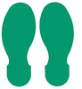 Floor Footprints - Green Toughstripe Polyester - 104407 - Brady Corporation