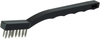 Vortec Pro Small Hand Wire Scratch Brush, Stainless Steel Fill, Plastic Handle, 3 x 7 Rows - 44806 - Weiler Abrasives