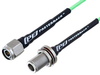 N Female Bulkhead to TNC Male Low Loss Cable 60 Inch Length Using PE-P160LL Coax - PE3C5270-60 - Pasternack