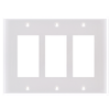 3-Gang Decorative Wall Plates, Thermosetting Standard Size Glossy Finish - 3033U - Suzhou Ele Mfg Co., Ltd.