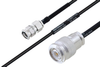 MIL-DTL-17 SMA Male to TNC Male Cable 100 cm Length Using M17/119-RG174 Coax - PE3M0111-100CM - Pasternack