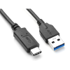 Amphenol CS-USB3.1TYPC-000.5M Amphenol Premium USB 3.1 Gen2 Certified USB Type A-C Cable - USB 3.0 Type A Male to Type C Male [10.0 Gbps SuperSpeed] 0.5m (1.6ft) - Image