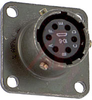 connector,metal circular,box mounting receptacle,size 10,6#20 solder socket cont - 70143349 - Allied Electronics, Inc.
