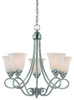 25025-SN Mid. Chandeliers-Glass Up - 408012 - Capital Lighting, Inc.