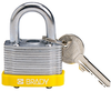 Yellow Key Retaining Steel Padlock - 143132 - Brady Corporation