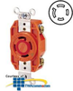 Leviton 30 AMP, 600V, V-0-MAX Single Flush Receptacle - 2740-IG - TelephoneStuff.com