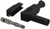 4Mm Banana Plug, 20A, Black; Gender Cal Test Electronics - 61AC9209 - Newark, An Avnet Company