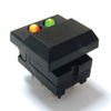 Pushbutton Switches - 1400-5511MBLKREDGRN - New Yorker Electronics Co., Inc.