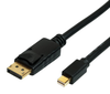 Cable, Mini Dp-Dp Plug, Black, 1M; Connector To Connector Roline - 58AC5074 - Newark, An Avnet Company