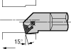 Triangle Negative Rake 15° Lead - Style K for Carbide Inserts - Greenleaf Corporation