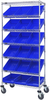 Cart W/ Bin, 7Shelves, 18Bins, Blu; No. Of Bins Quantum Storage - 44AC5750 - Newark, An Avnet Company