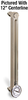 Aluminum Liquid Level Gage with Dial Thermometer, 15” Centerline, 1/4