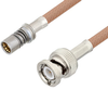 Snap-On BMA Jack to BNC Male Cable 12 Inch Length Using RG400 Coax - PE3C4964-12 - Pasternack