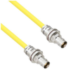 Halogen Free Cable Assembly TRB Non-Insulated Bulk Head 3-Lug Cable Jack to Jack .245