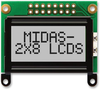 Display, Alphanumeric, 8X2, No Backlight; Character Count X Line Midas - 02AC9913 - Newark, An Avnet Company