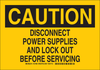Brady B-555 Aluminum Rectangle Yellow Electrical Safety Sign - 14 in Width x 10 in Height - 127491 - 754473-75829 - R. S. Hughes Company, Inc.