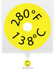 SL280F 138C TEMPERATURE SENSOR LABEL - SL280F - Telatemp Corporation