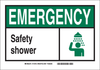 Brady Bradyglo B-347 Polyester / Polystyrene Rectangle Fire Safety Sign - 14 in Width x 10 in Height - Glow in the Dark - 119865 - 754473-69552 - R. S. Hughes Company, Inc.