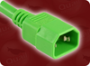 IEC-60320-C14 GREEN to IEC-60320-C13 GREEN HOME // Power Cords // IEC/Jumper Power Cords // Domestic -- 5240.024GRN - Image