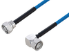 Plenum 4.3-10 Male to 4.3-10 Male Right Angle Low PIM Cable 12 Inch Length Using SPP-250-LLPL Coax Using Times Microwave Parts - PE3C6176-12 - Pasternack