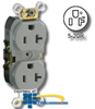 Leviton Side Wired 20A 125V Duplex Receptacle Smooth Face - CR020 - TelephoneStuff.com
