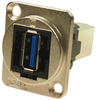 Usb Adapter, Usb 3.0 A-B Rcpt, Nickel; Usb Connector Convert From Cliff Electronic Components - 33AC3949 - Newark, An Avnet Company