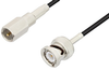 FME Plug to BNC Male Cable 72 Inch Length Using RG174 Coax - PE3C3420-72 - Pasternack
