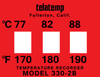 330-2B TEMPERATURE RECORDER 170,180,190F - 330-2B - Telatemp Corporation
