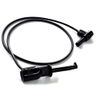 XJ Macro-Hook to 9302 Shrouded R/A Banana Plug, 18 AWG PVC Test Lead - 633XJ - E-Z-HOOK, a division of Tektest, Inc.
